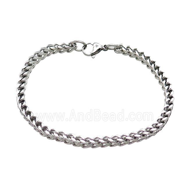 Raw Stainless Steel Bracelet