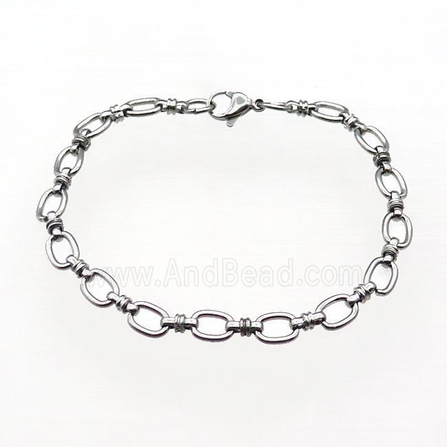 Raw Stainless Steel Bracelet