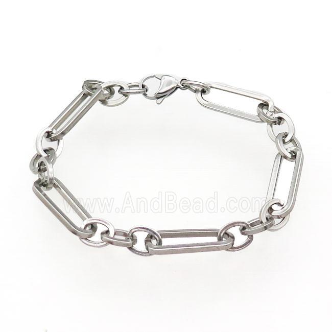 Raw Stainless Steel Bracelet