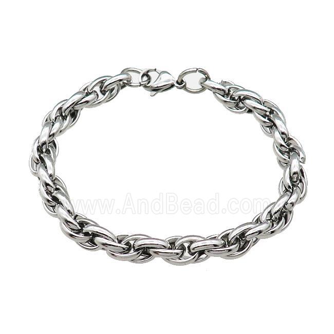 Raw Stainless Steel Bracelet