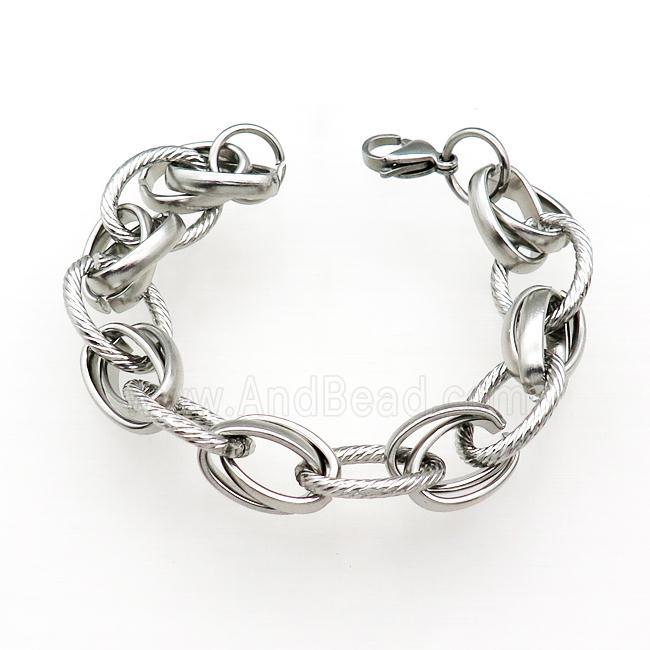 Raw Stainless Steel Bracelet