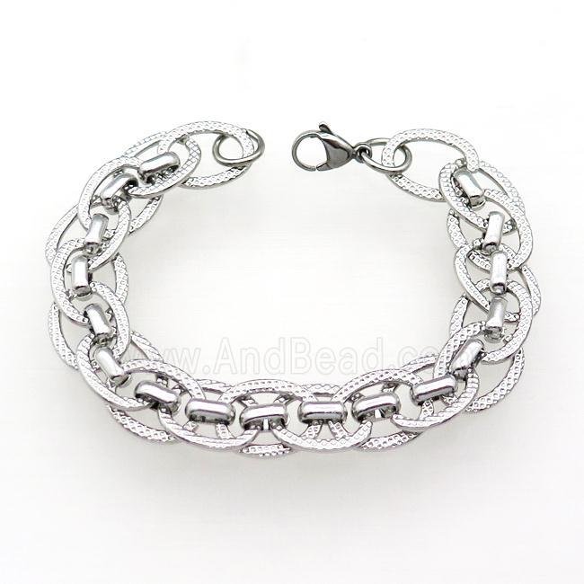 Raw Stainless Steel Bracelet
