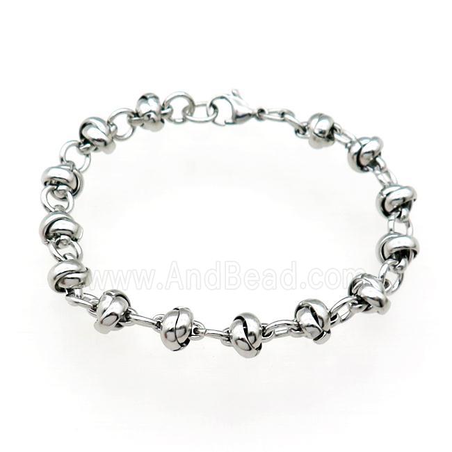 Raw Stainless Steel Bracelet