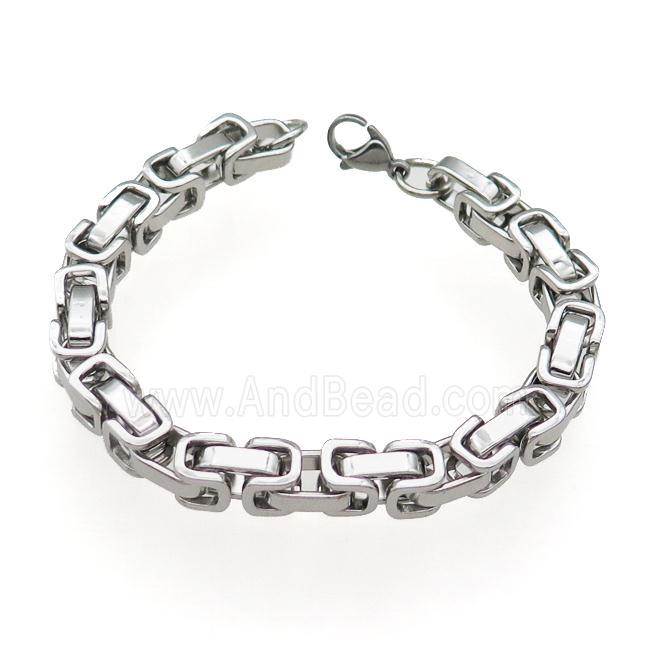 Raw Stainless Steel Bracelet