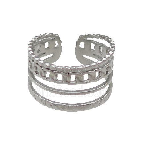 Raw Stainless Steel Ring