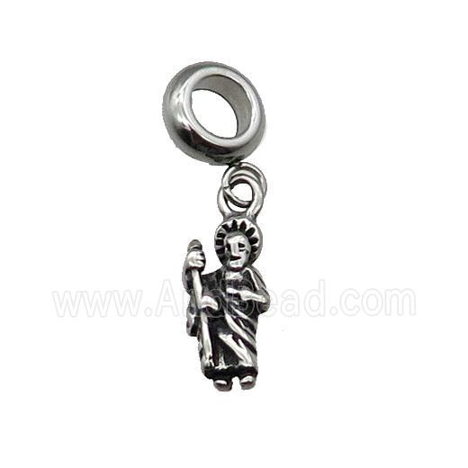 Stainless Steel Pendant Antique Silver