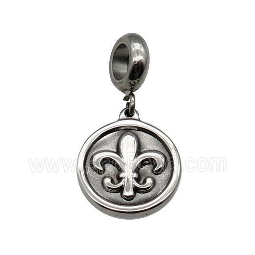 Stainless Steel Pendant Antique Silver
