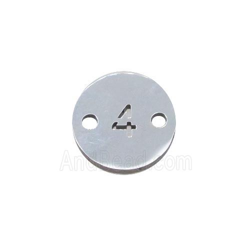 Raw Stainless Steel Circle Number4 Connector