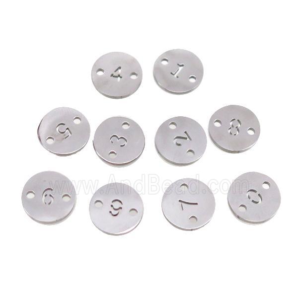 Raw Stainless Steel Circle Connector Mix Number