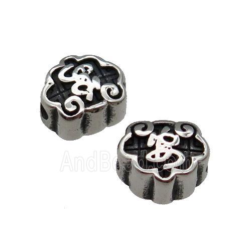 Stainless Steel Beads An Antique Silver