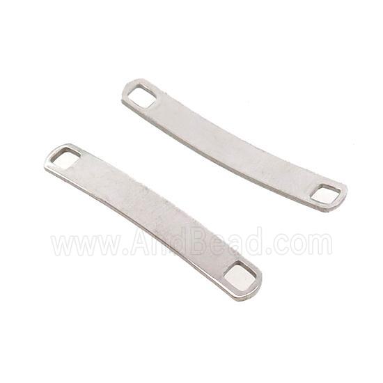 Raw Stainless Steel Connector Bend Rectangle