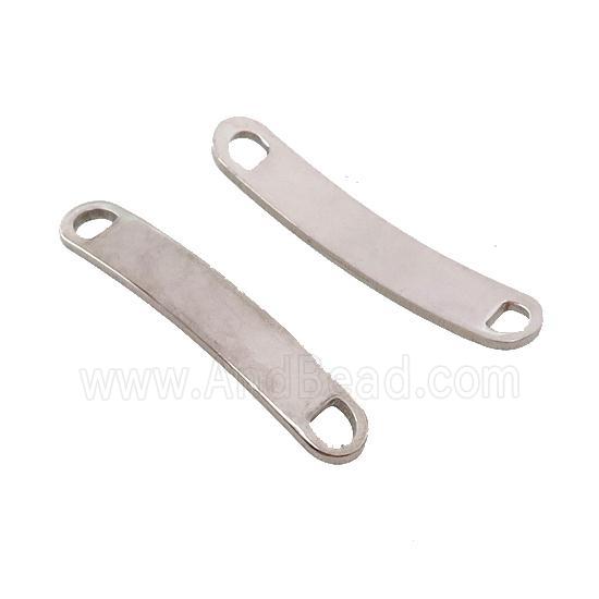 Raw Stainless Steel Connector Bend Rectangle