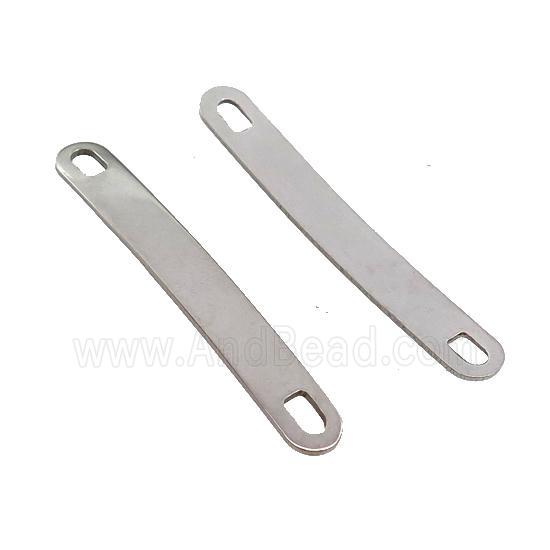 Raw Stainless Steel Connector Bend Rectangle