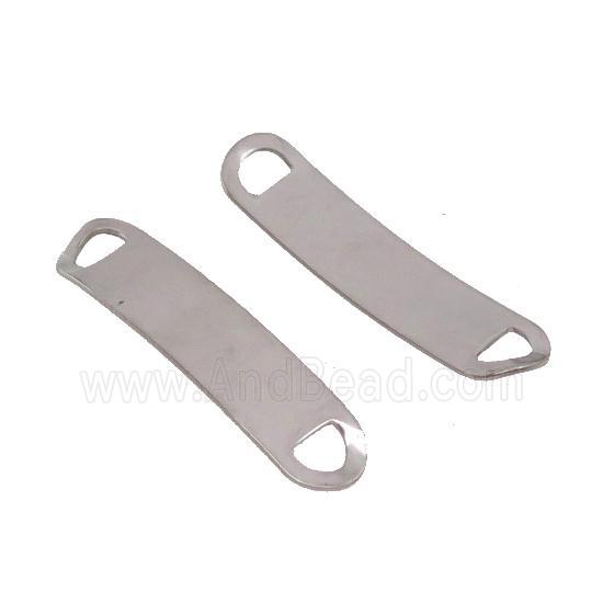 Raw Stainless Steel Connector Bend Rectangle