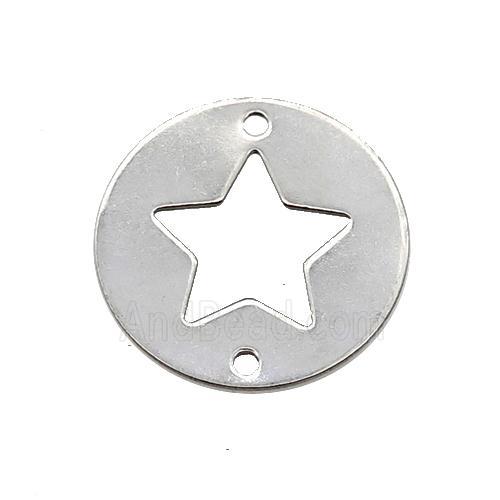 Raw Stainless Steel Circle Star Connector