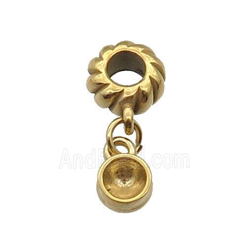 Stainless Steel Pendant Gold Plated