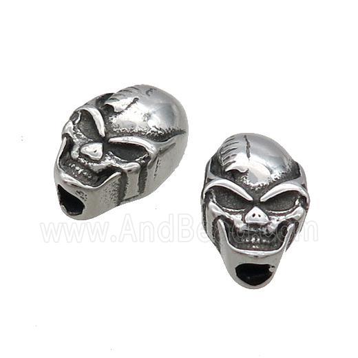 Stainless Steel Skull Beads Paracord Antique Silver