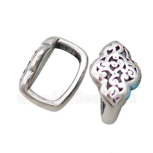 Stainless Steel Beads Antique Silver