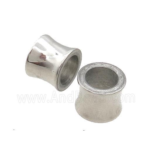 Raw Stainless Steel Bamboo Beads Large Hole