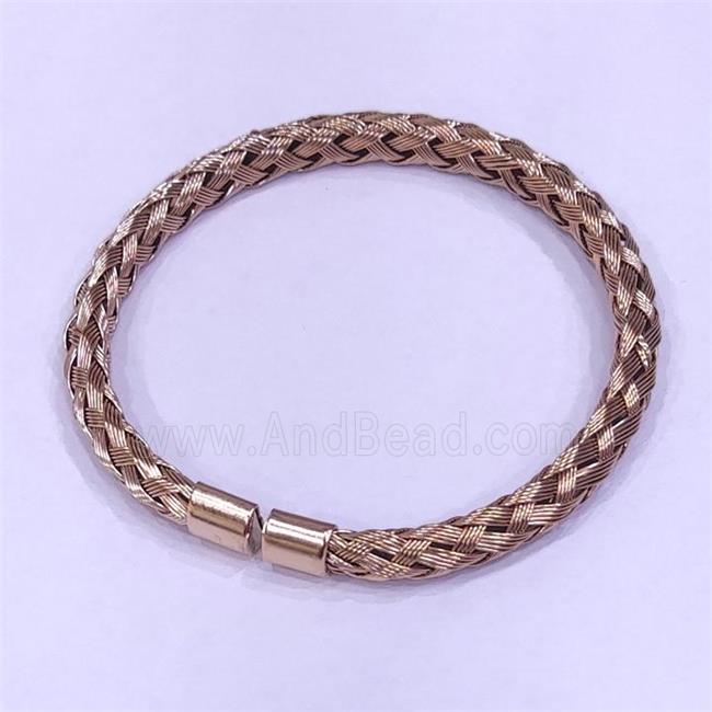 Stainless Steel Bangle Rose Gold