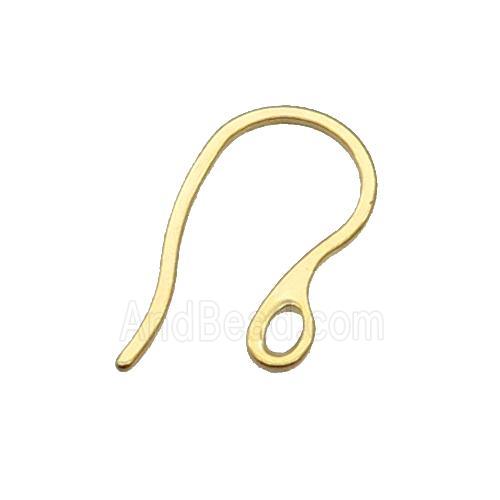 Stainless Steel Hook Earring Gold Plated