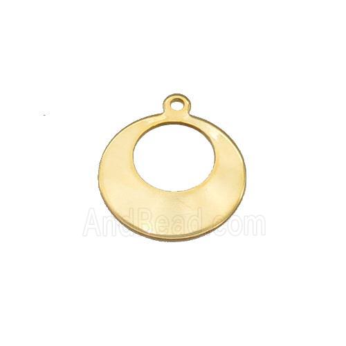 Stainless Steel GoGo Pendant Gold Plated