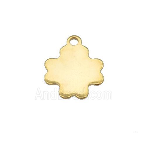 Stainless Steel Cross Pendant Gold Plated