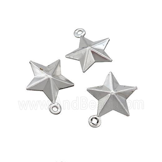 Raw Stainless Steel Star Pendant