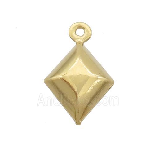 Stainless Steel Northstar Pendant Gold Plated