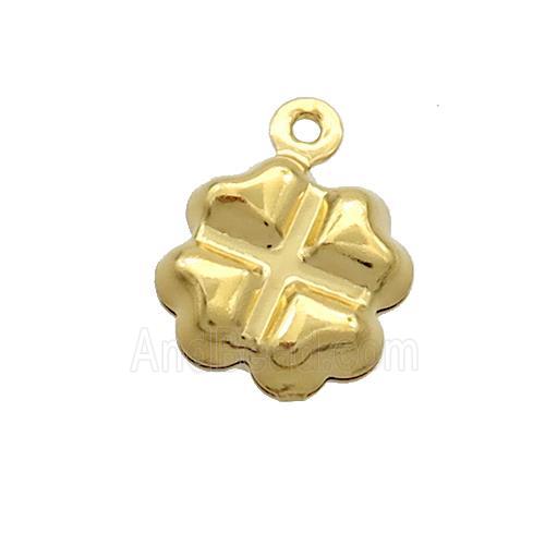 Stainless Steel Clover Pendant Gold Plated