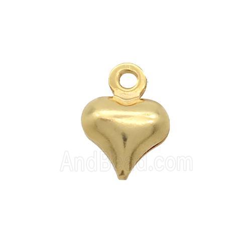 Stainless Steel Heart Pendant Gold Plated