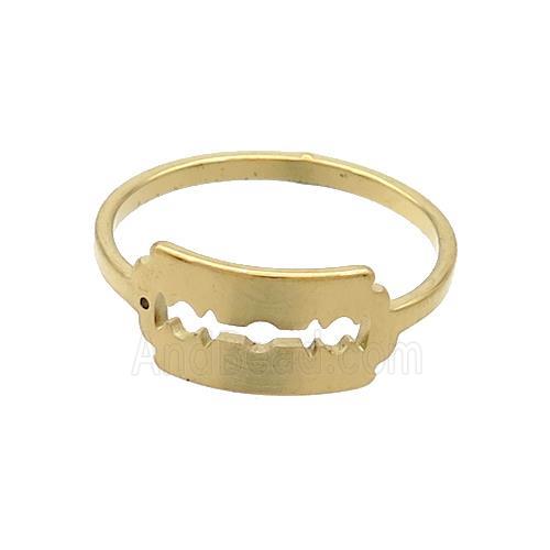 Stainless Steel Rings Gold Plated