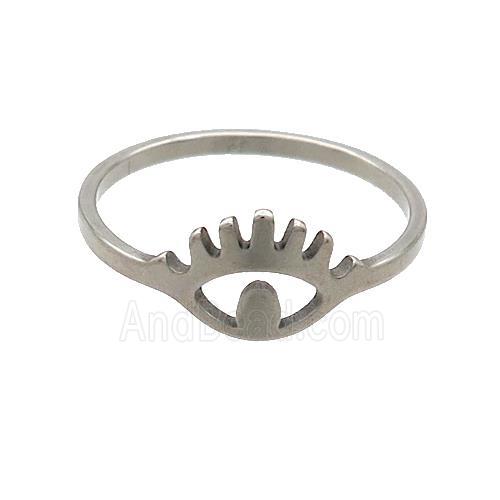Raw Stainless Steel Rings Eye