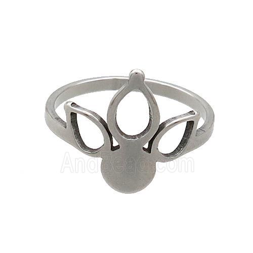 Raw Stainless Steel Rings Crown
