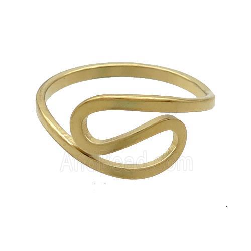 Stainless Steel Rings Gold Plated