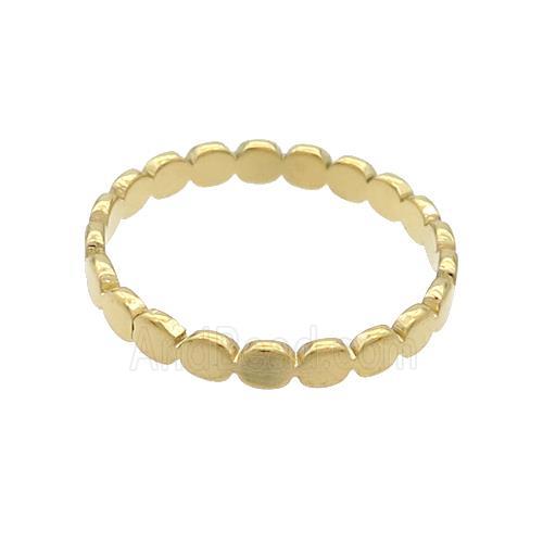 Stainless Steel Rings Gold Plated