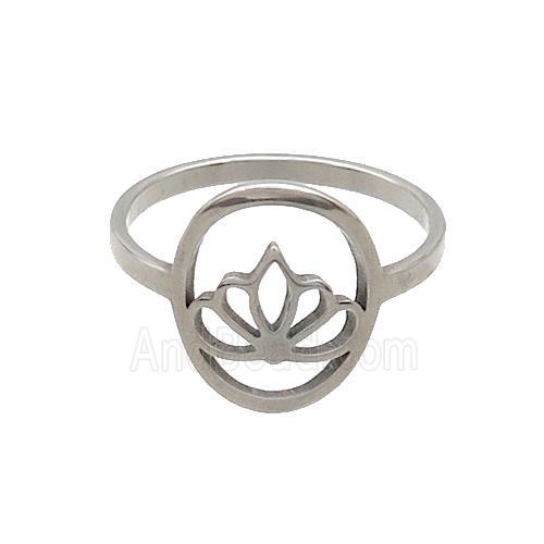 Raw Stainless Steel Crown Rings