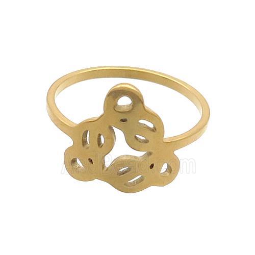 Stainless Steel Rings Gold Plated