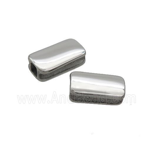 Raw Stainless Steel Tube Beads Large Hole