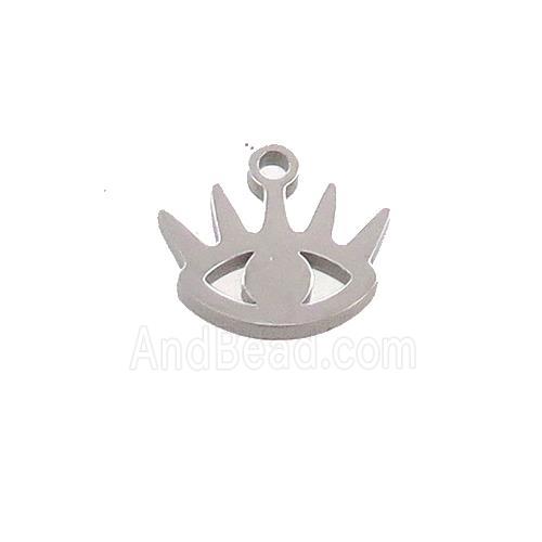 Raw Stainless Steel Eye Charms Pendant