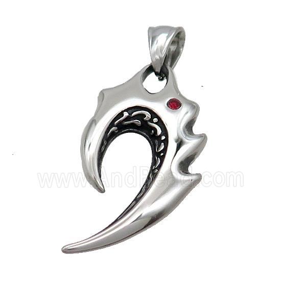 Stainless Steel Tribal Charms Pendant Antique Silver