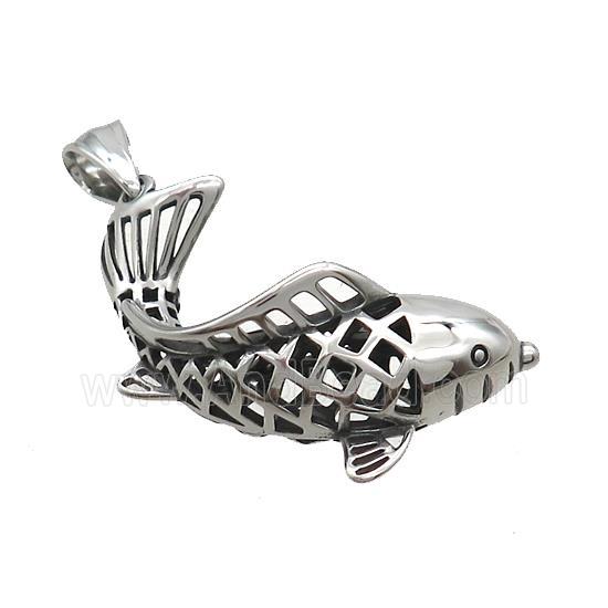 Stainless Steel Fish Charms Pendant