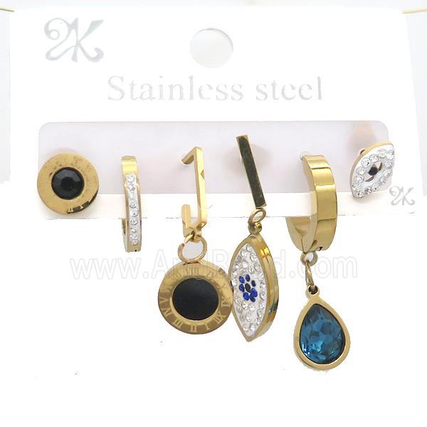 Stainless Steel Earrings Gold Plated