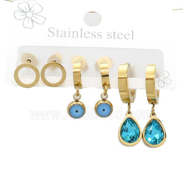 Stainless Steel Earrings Gold Plated