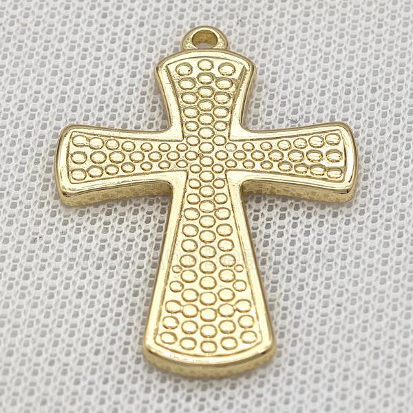 Stainless Steel Cross Pendant Gold Plated