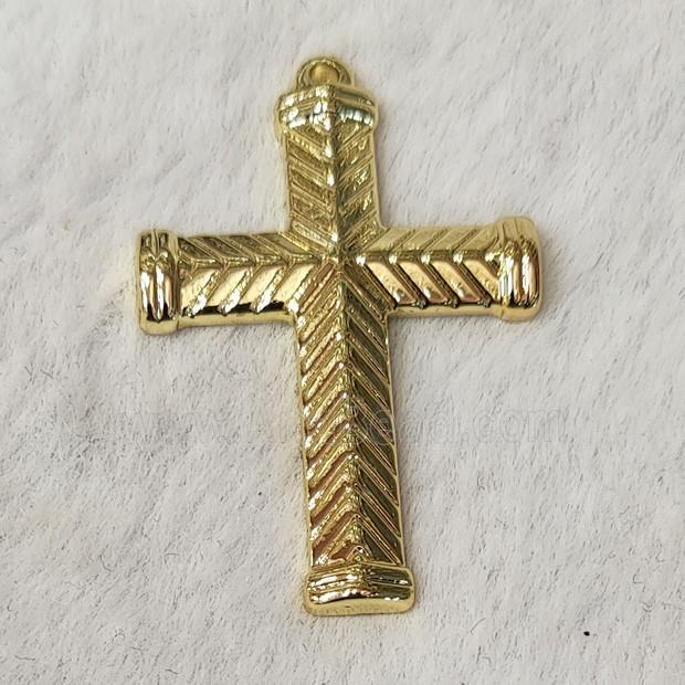 Stainless Steel Cross Pendant Gold Plated