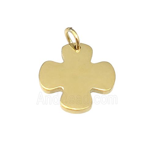 Stainless Steel Cross Pendant Gold Plated