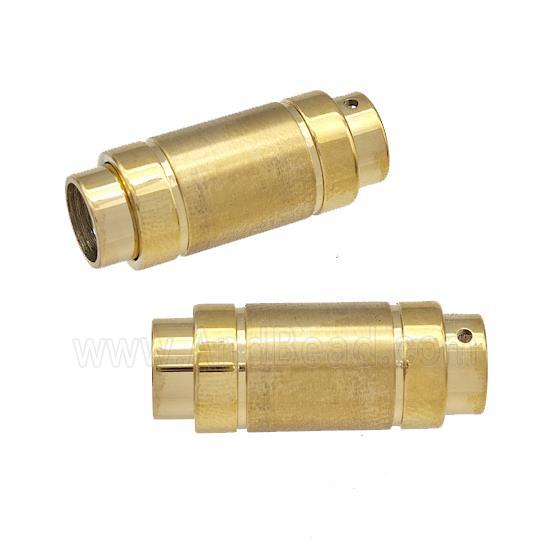 Stainless Steel Magnetic Clasp Cord End Gold Plated
