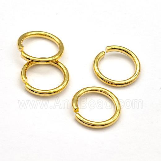 Stainless Steel Jump Rings Gold Plated