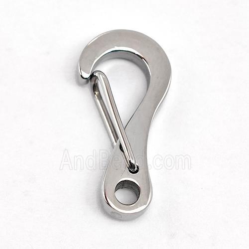 Raw Stainless Steel Carabiner Clasp